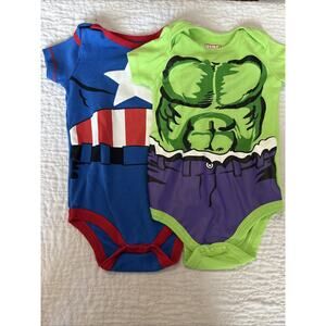 Marvel Baby Bodysuit Size 18 Months 2 Pieces